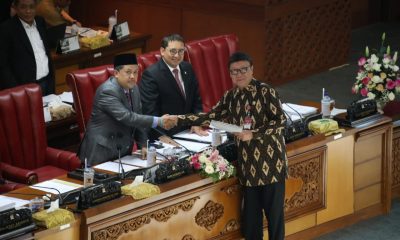 Kemendagri, Tjahjo Kumolo Saat Menyampaikan Pandangan Akhir Pemerintah Terhadap RUU tentang Perubahan Ketiga Atas UU MD3 pada Sidang Paripurna DPR RI, Senin (16/09/19).
